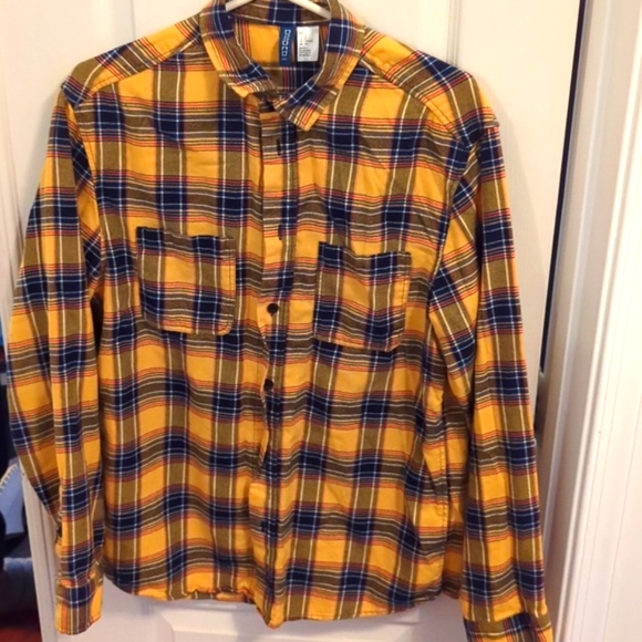 H And M Plaid Shirt Buy H&M Men Red Black Cotton Flannel Shirt Shirts For  Men